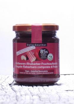 Dalia Gourmet Erdbeer-Rhabarber Fruchtaufstrich ohne Zuckerzusatz 220g