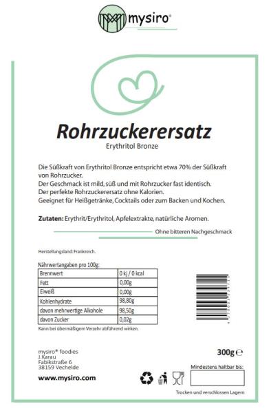 Rohrzuckerersatz Erythritol Bronze 300g